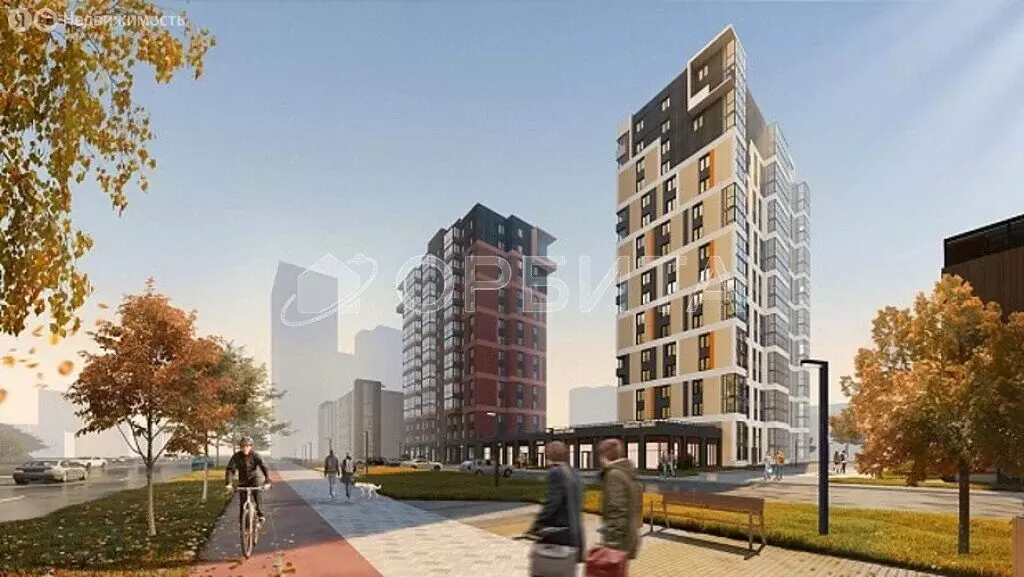 Квартира-студия: Тюмень, Профсоюзная улица, 49 (30.9 м) - Фото 1