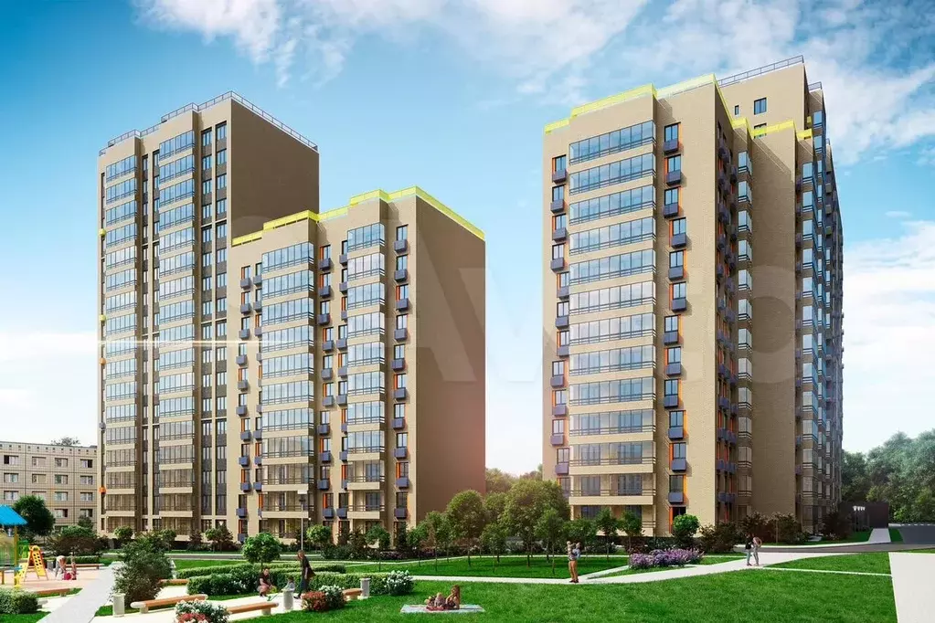 3-к. квартира, 84,2 м, 5/17 эт. - Фото 1