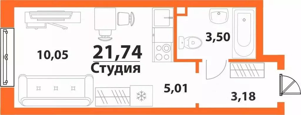 1-к кв. Ульяновская область, Ульяновск 19-й мкр, Аквамарин-2 жилой ... - Фото 0