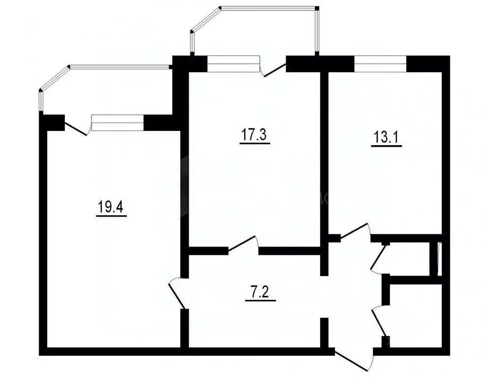 2-к кв. Тюменская область, Тюмень Восточный мкр, ул. Моторостроителей, ... - Фото 2