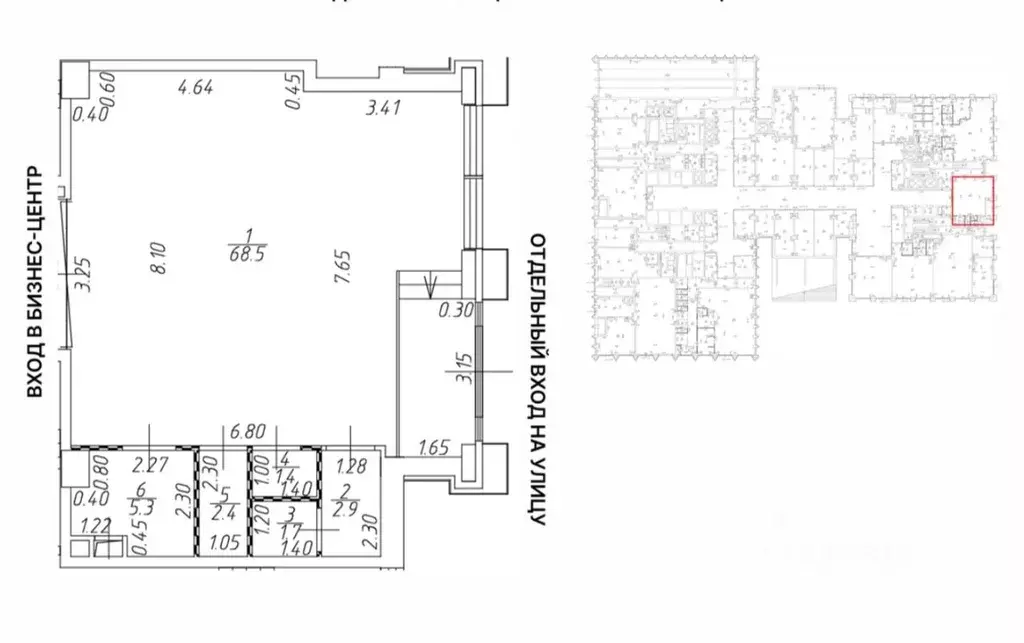 Помещение свободного назначения в Москва Бумажный проезд, 19с2 (84 м) - Фото 1