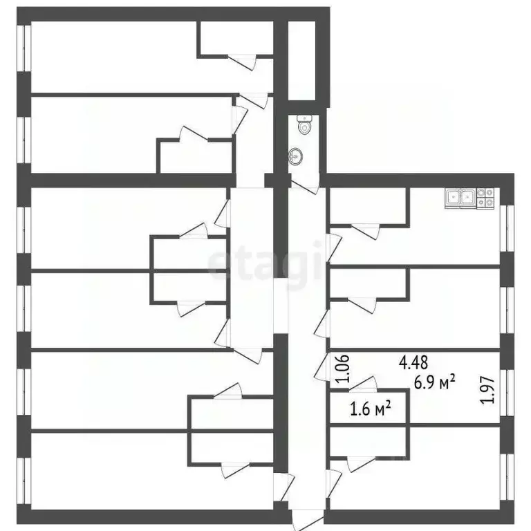 Комната Санкт-Петербург Казанская ул., 26/27 (6.0 м) - Фото 1