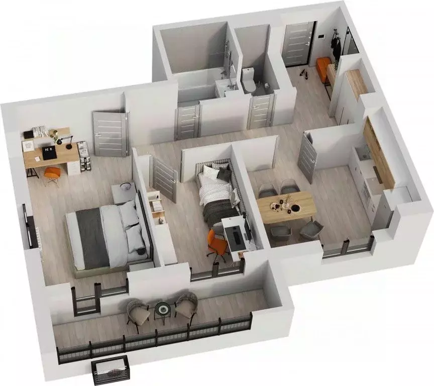 2-к кв. Татарстан, Альметьевск просп. Строителей, 70Б (63.3 м) - Фото 0
