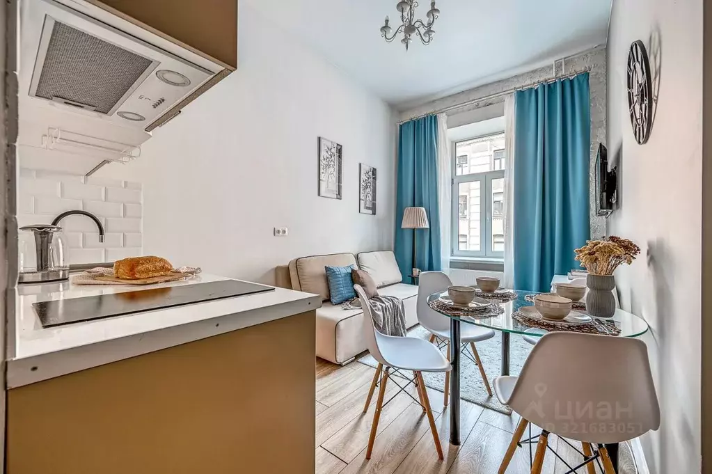 Студия Санкт-Петербург Тележная ул., 23 (20.0 м) - Фото 2