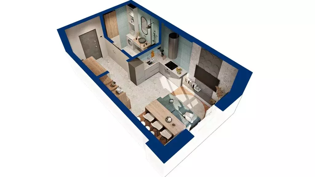 Квартира-студия: Уфа, жилой район Глумилино (29.92 м) - Фото 1