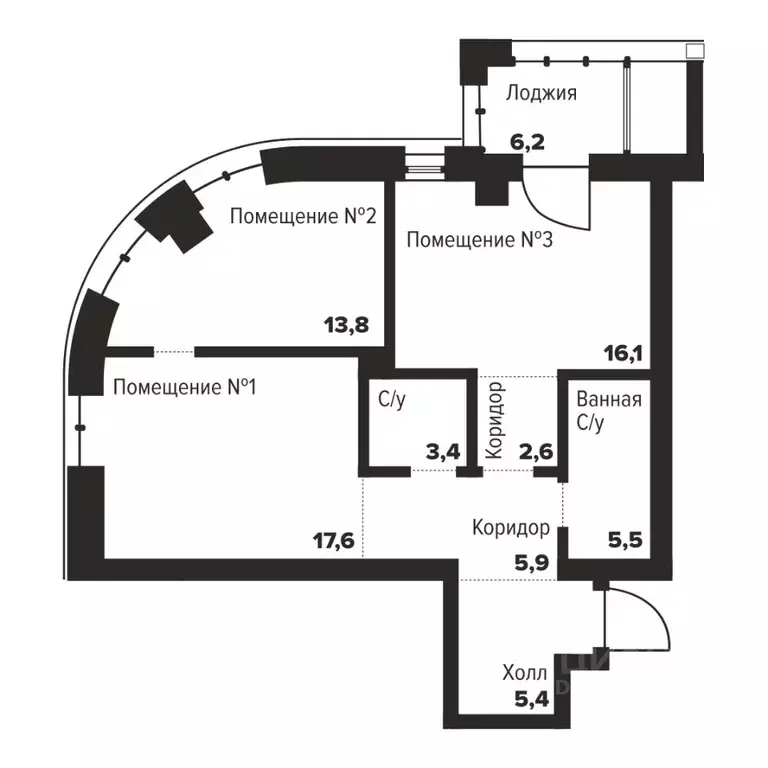 2-к кв. Челябинская область, Челябинск ул. Труда, 157А (70.3 м) - Фото 0