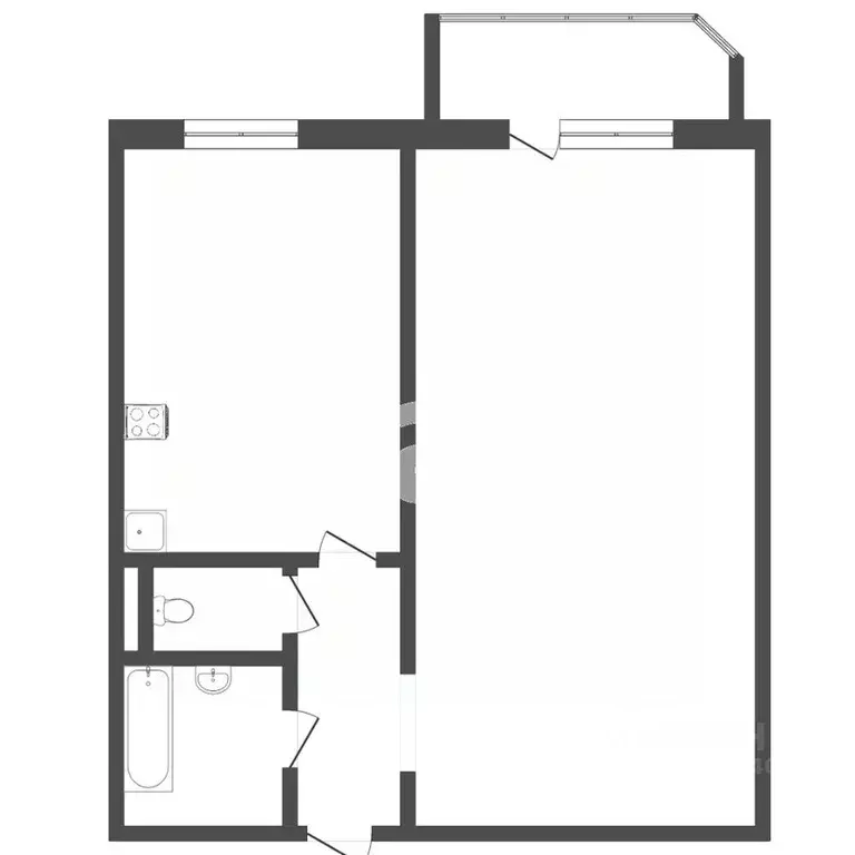 1-к кв. Тюменская область, Тюмень Народная ул., 2 (40.1 м) - Фото 2