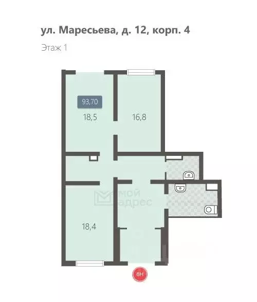 Торговая площадь в Москва ул. Маресьева, 12к4 (94 м) - Фото 1