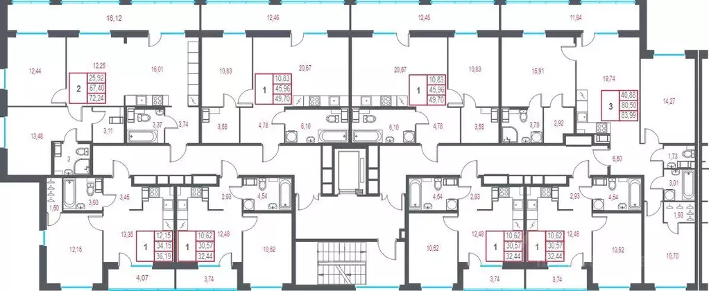 Квартира, 1 комната, 36.19 м - Фото 2