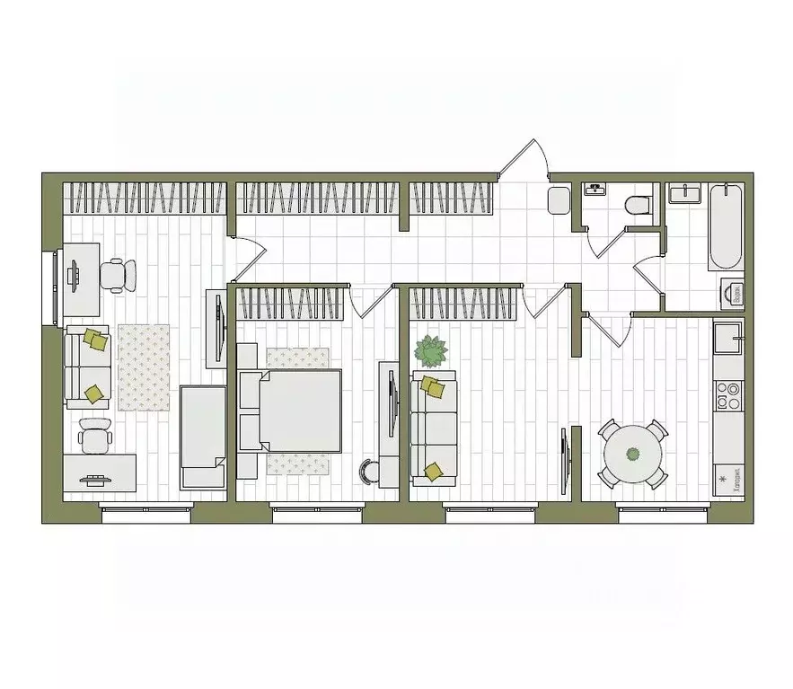 3-к кв. Кировская область, Киров ул. Чистопрудненская, 13А (76.0 м) - Фото 1