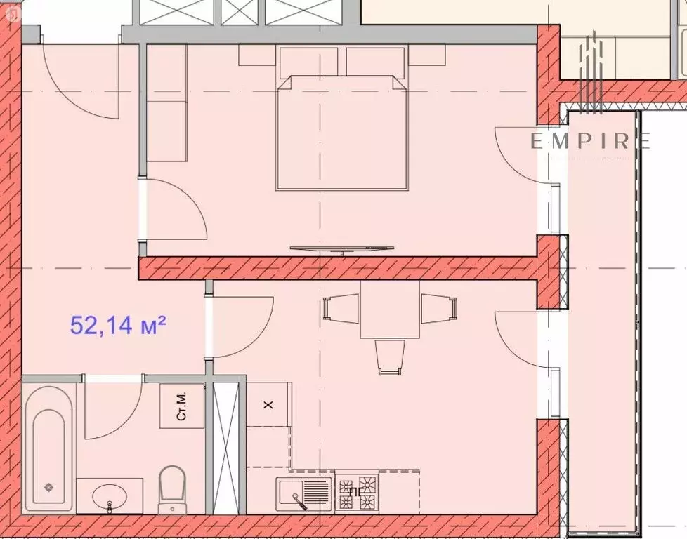 2-комнатная квартира: Грозный, улица Нурсултана Абишевича Назарбаева, ... - Фото 0