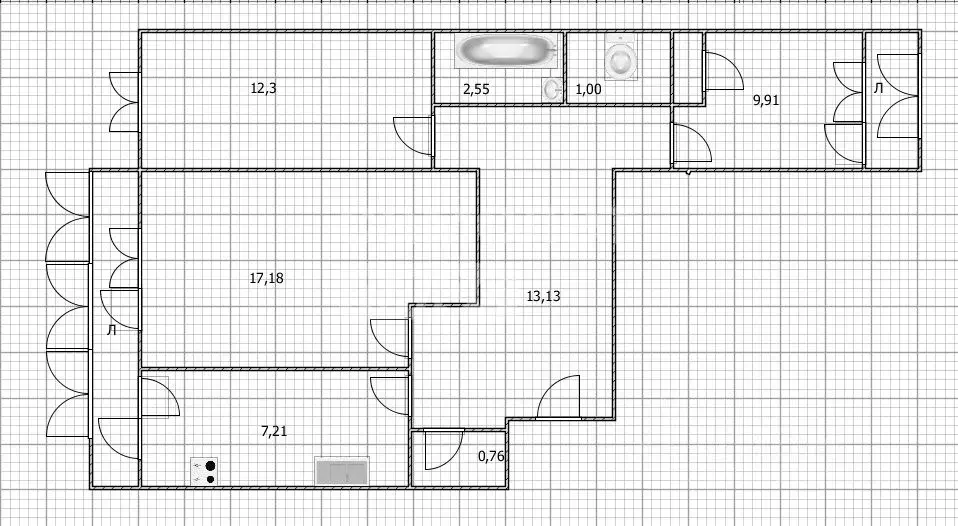 3-к кв. Ульяновская область, Ульяновск ул. Врача Михайлова, 46 (64.8 ... - Фото 2