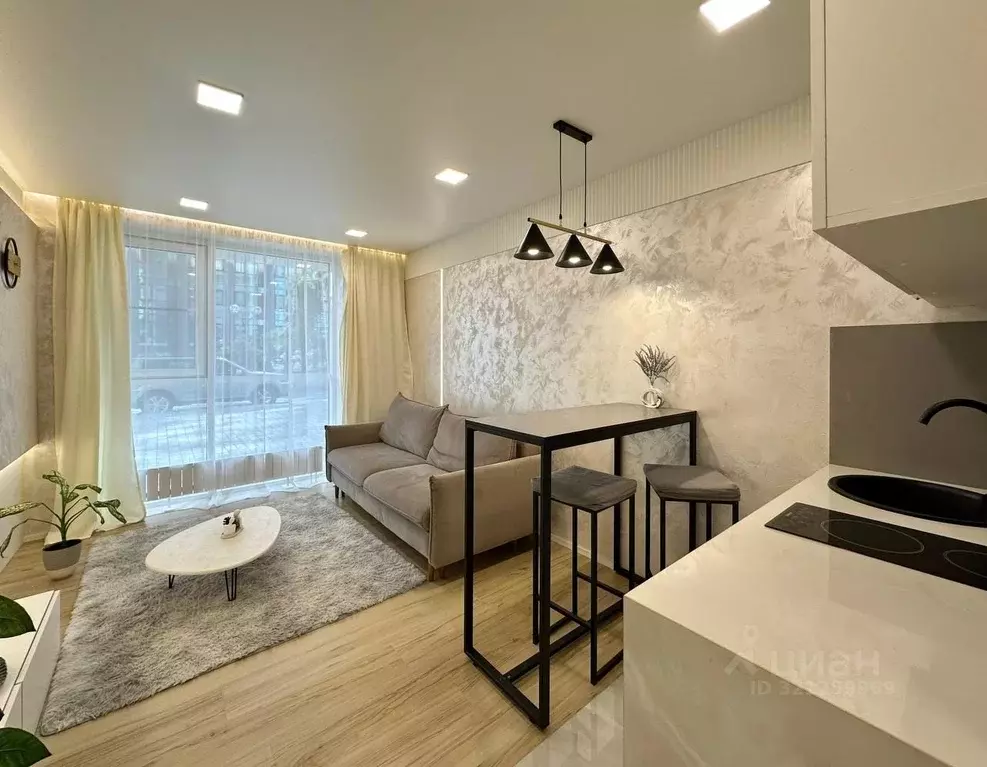 Студия Краснодарский край, Сочи Бытха мкр, ул. Ясногорская, 16/6к2 ... - Фото 0