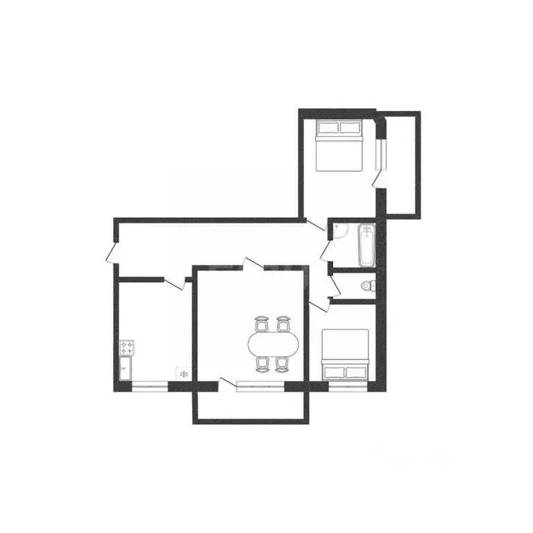 3-к кв. Смоленская область, Смоленск ул. Чернышевского, 1 (68.2 м) - Фото 1