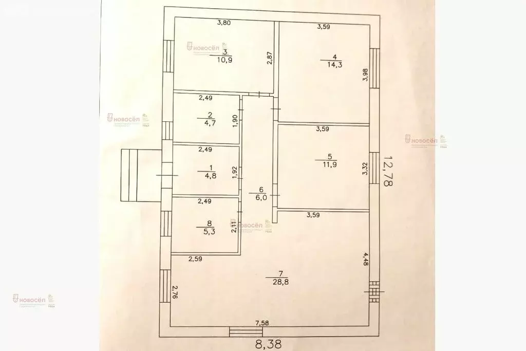 Дом в посёлок Монетный, улица Пушкина, 77 (91 м) - Фото 0