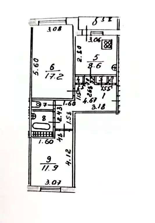 2-к кв. Марий Эл, Йошкар-Ола ул. Зарубина, 12А (54.4 м) - Фото 2