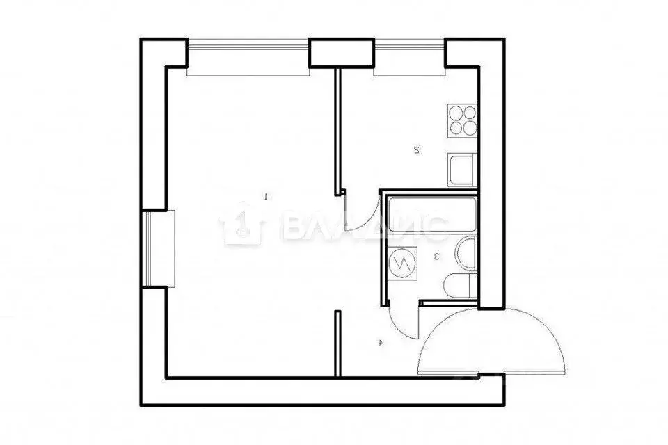 Квартира, 1 комната, 31 м - Фото 1
