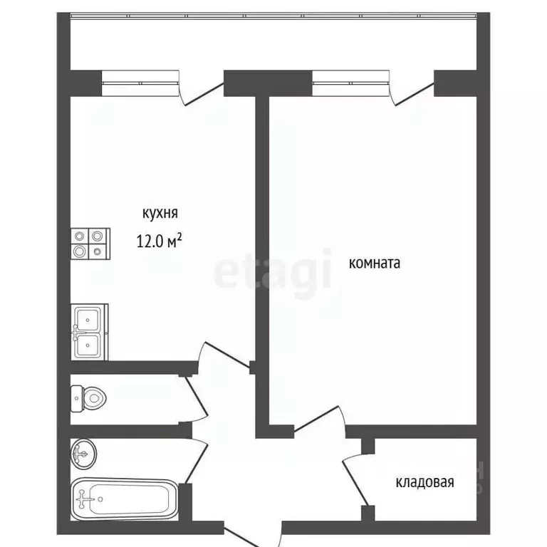 1-к кв. Московская область, Воскресенск ул. Ломоносова, 119к3 (38.6 м) - Фото 1