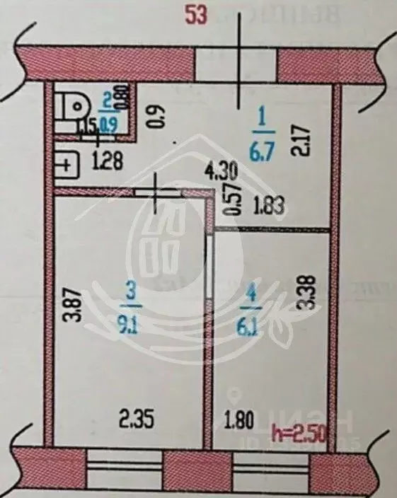 2-к кв. Алтайский край, Барнаул ул. Советской Армии, 50А/2 (22.8 м) - Фото 1