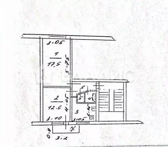 2-к кв. Пензенская область, Пенза ул. Фурманова, 11 (44.4 м) - Фото 2