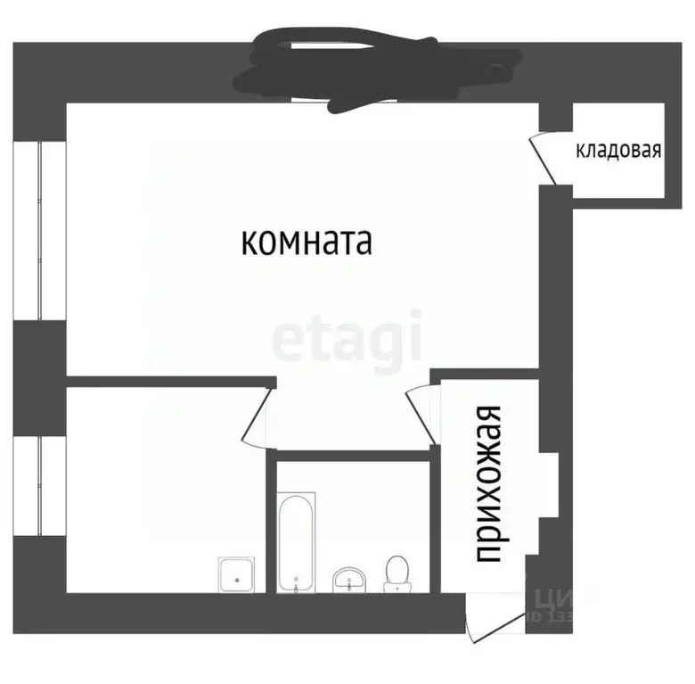 1-к кв. Красноярский край, Красноярск имени газеты Красноярский ... - Фото 1
