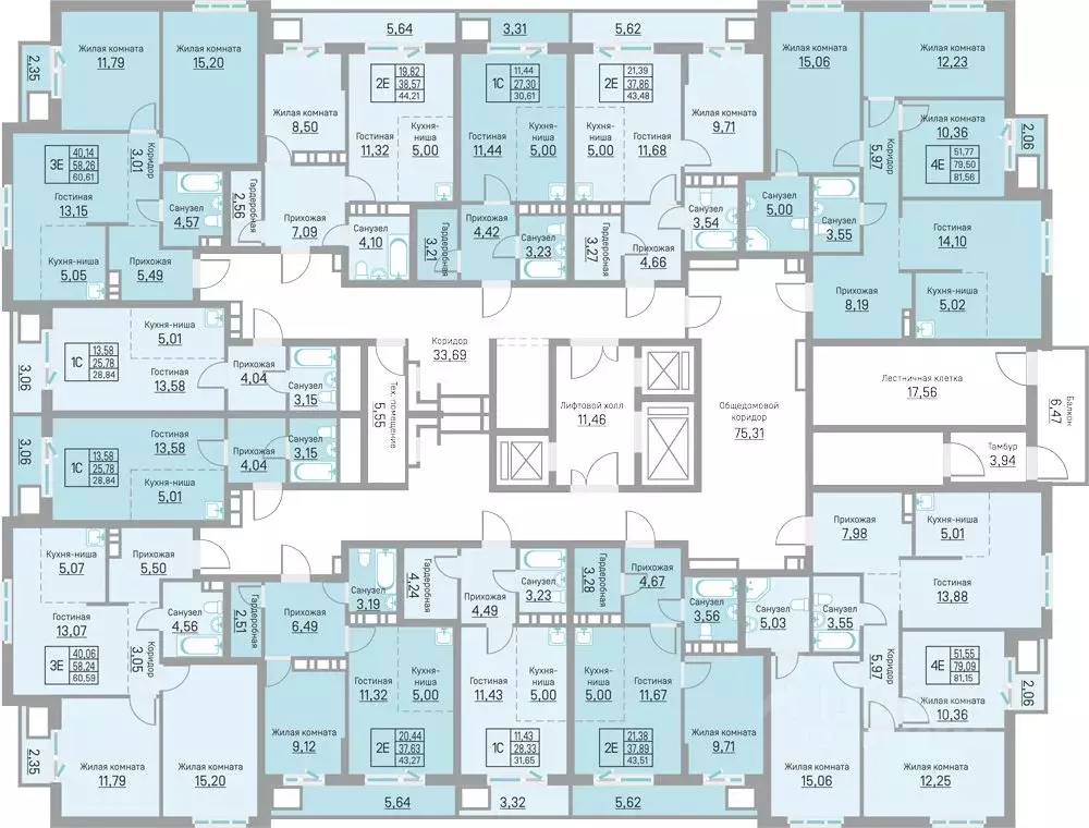 4-к кв. Пермский край, д. Кондратово ул. Водопроводная, 6/4 (81.15 м) - Фото 2