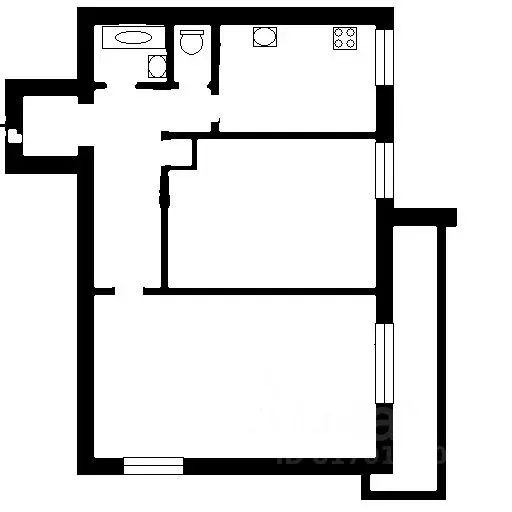 2-к кв. Санкт-Петербург Апрельская ул., 2 (55.0 м) - Фото 1