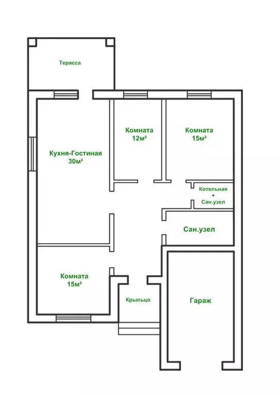 Дом в село Благословенка, Просторная улица (140 м) - Фото 2