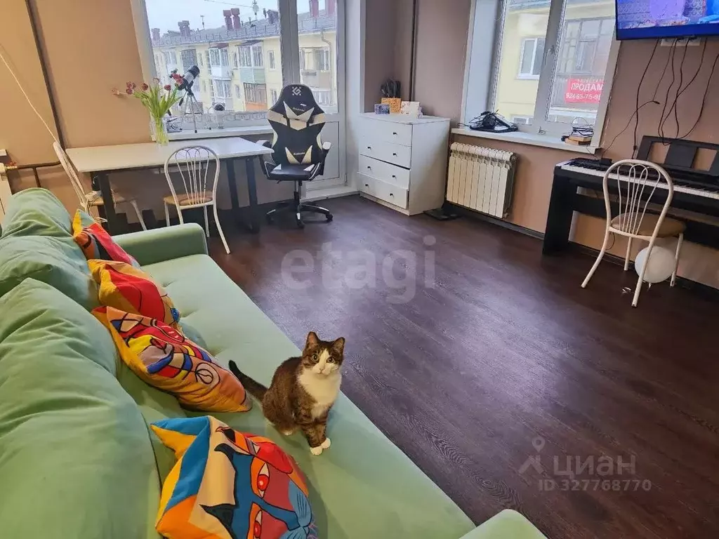 Студия Иркутская область, Ангарск 207/210 кв-л,  (30.0 м) - Фото 1