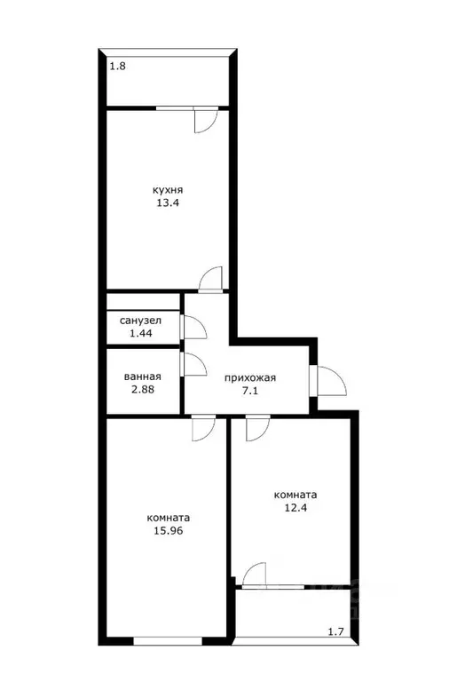 2-к кв. Краснодарский край, Краснодар Славянский мкр, ул. Заполярная, ... - Фото 1