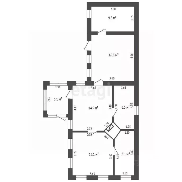 Дом в Ростовская область, Батайск Киевская ул. (67 м) - Фото 1