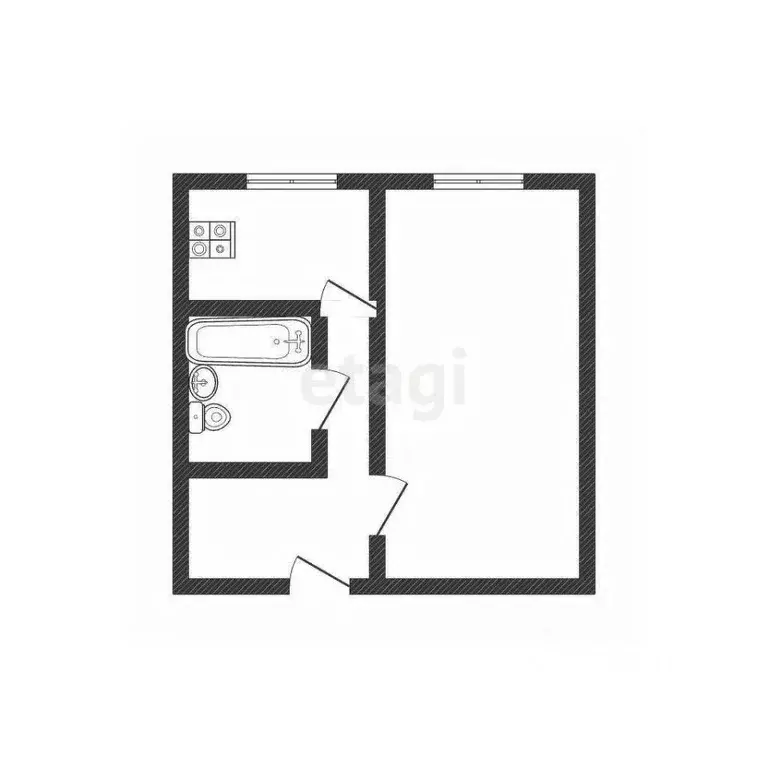 1-к кв. Смоленская область, Смоленск ул. Лавочкина, 39 (29.0 м) - Фото 1