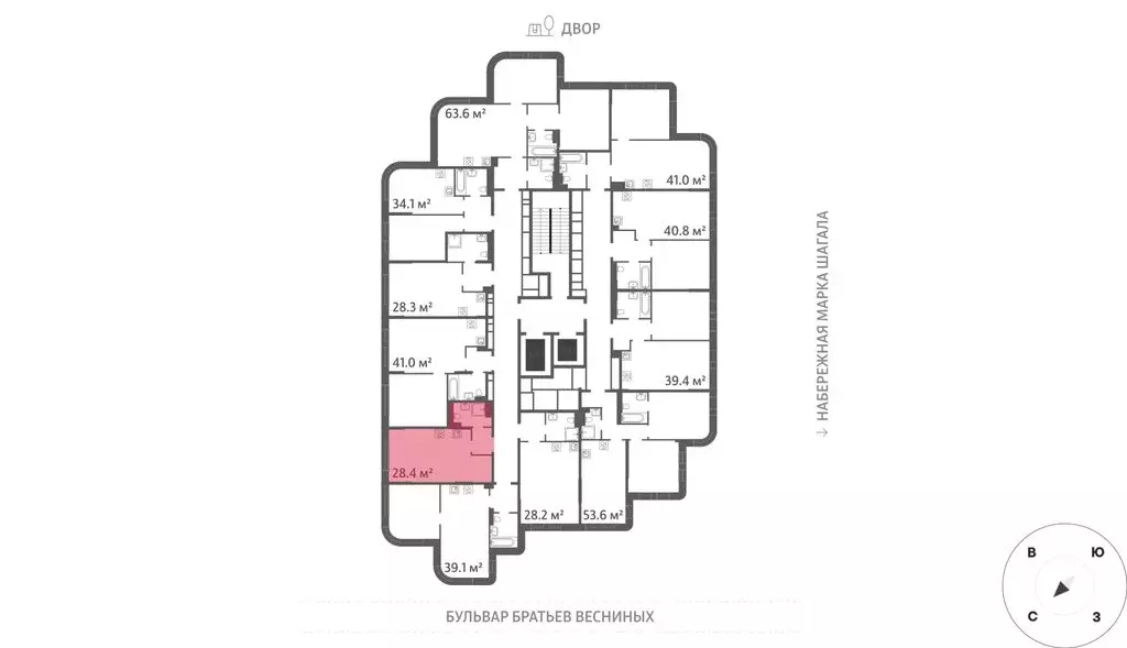 Квартира-студия: Москва, ЖК Марк, к3 (28.4 м) - Фото 1