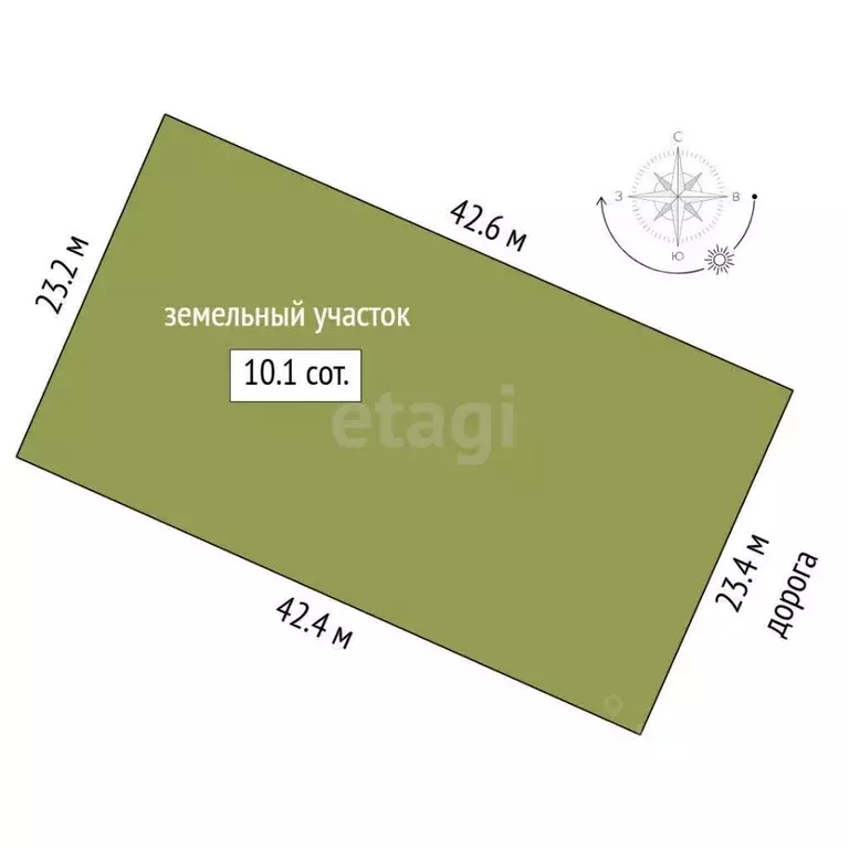 Участок в Тюменская область, Тюмень Зеленый Бор ДНТСН,  (10.08 сот.) - Фото 1