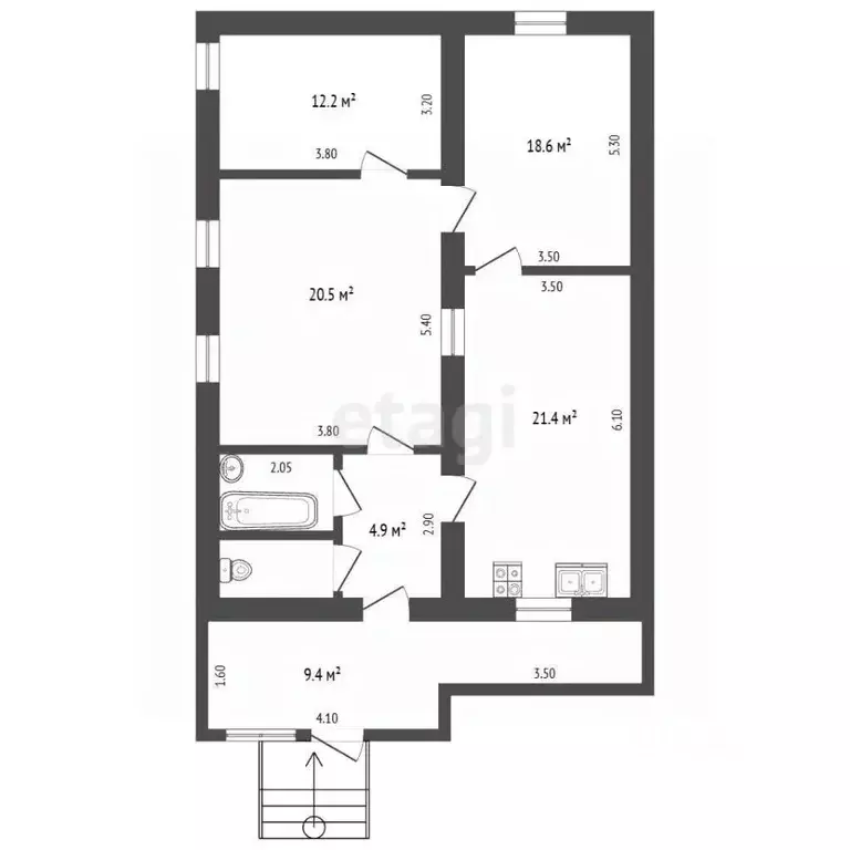 Дом в Крым, Бахчисарай ул. Яшлыкъ, 2 (93 м) - Фото 2