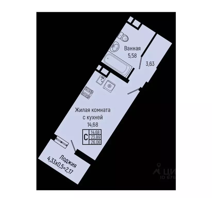 Студия Краснодарский край, Туапсинский муниципальный округ, с. ... - Фото 1