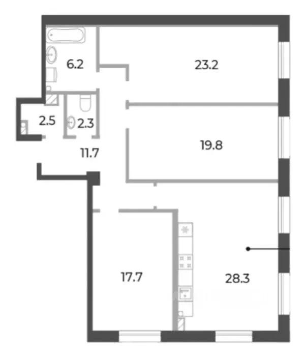 3-к кв. Санкт-Петербург Петровский просп., 9 (112.0 м) - Фото 0