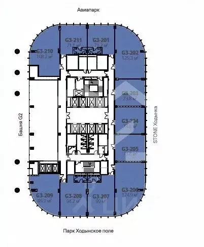 Помещение свободного назначения в Москва Ходынский бул., 20Ас1 (74 м) - Фото 2