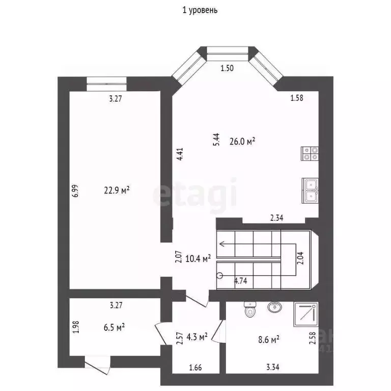 3-к кв. Вологодская область, Череповец ул. Тимохина, 12Б (210.0 м) - Фото 2