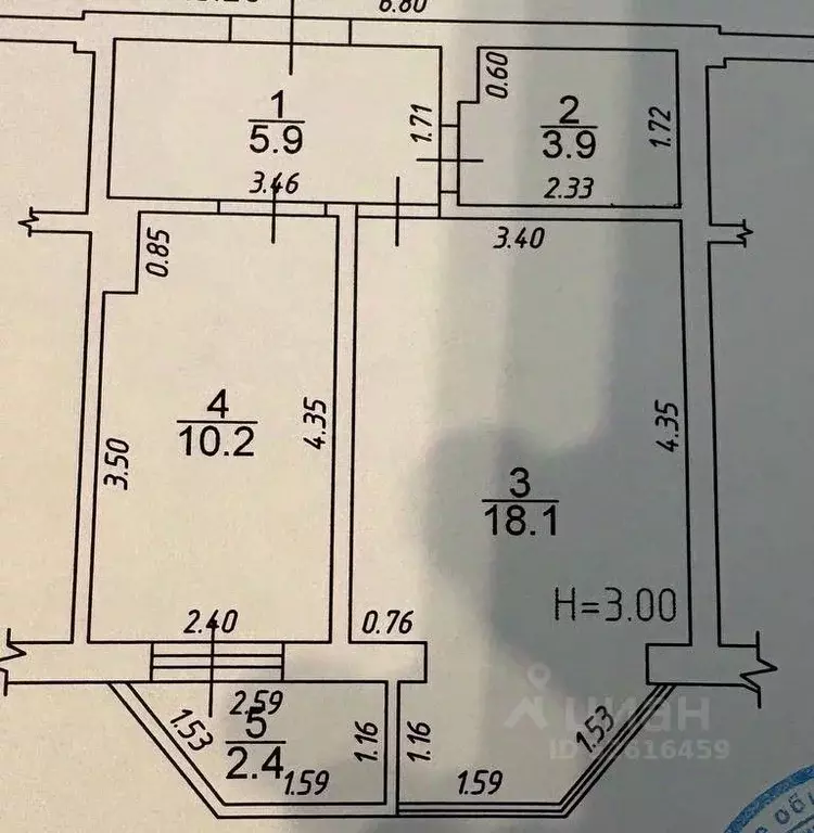 1-к кв. Краснодарский край, Анапа Парковая ул., 52 (40.5 м) - Фото 2