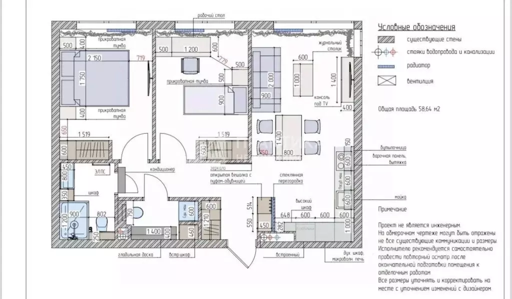 2-к кв. Москва Зорге 9 жилой комплекс, 9Ак6 (58.0 м) - Фото 2