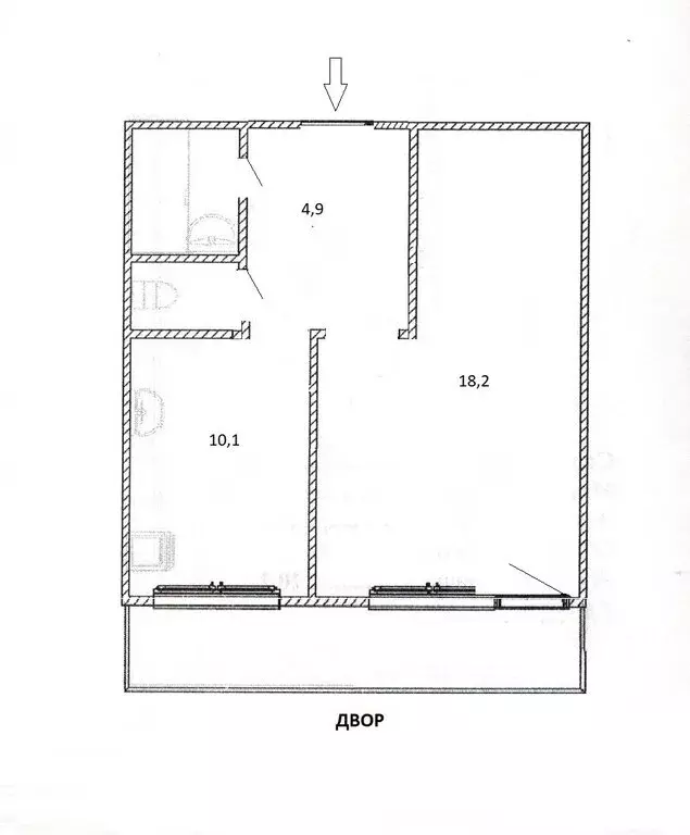 1-комнатная квартира: Екатеринбург, улица Красных Командиров, 32 (37.4 ... - Фото 2
