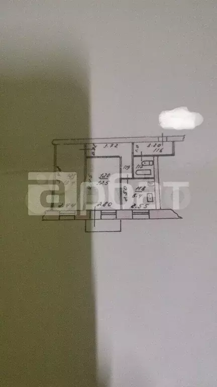 2-к. квартира, 43,4 м, 2/3 эт. - Фото 0