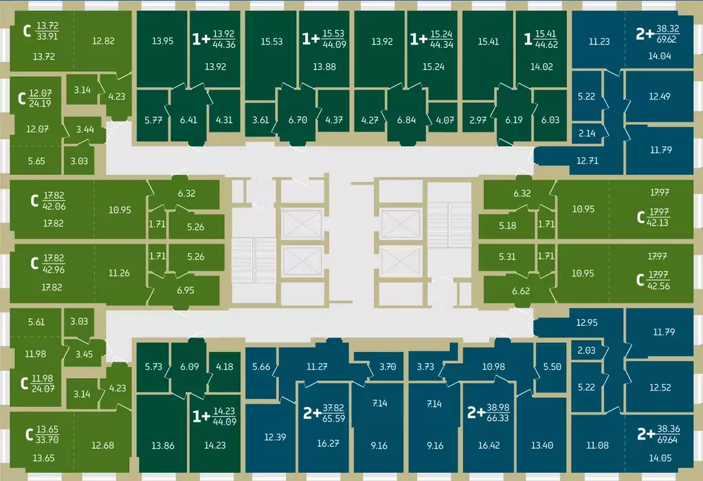 2-к кв. Башкортостан, Уфа Революционная ул., 39/4 (66.33 м) - Фото 2