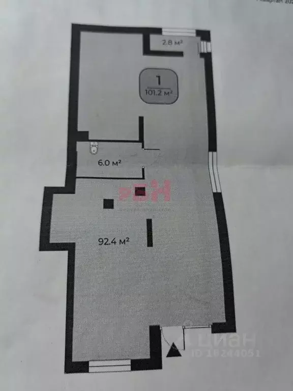 Торговая площадь в Тюменская область, Тюмень Корней жилой комплекс ... - Фото 2