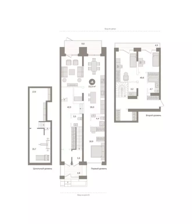 4-комнатная квартира: Тюмень, Причальная улица, 7 (212.38 м) - Фото 1