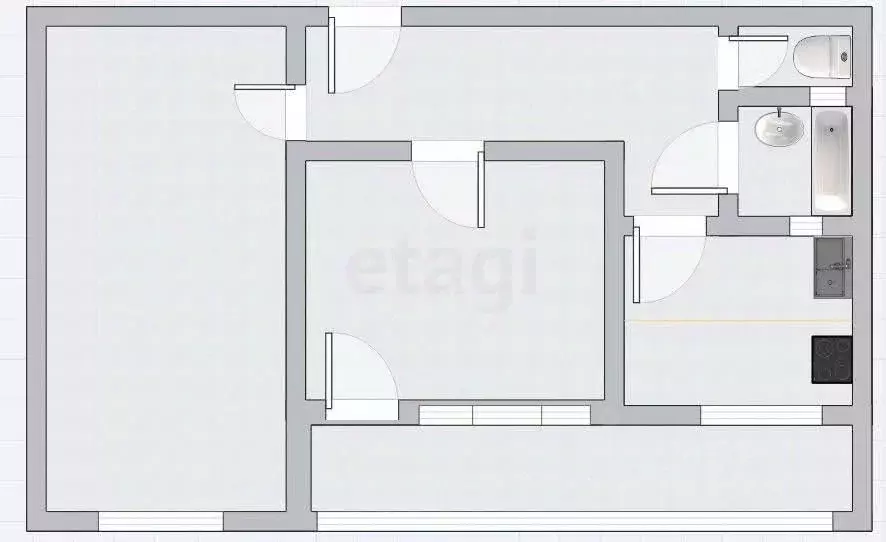 2-к кв. Удмуртия, Ижевск ул. А.Н. Сабурова, 3А (45.2 м) - Фото 1