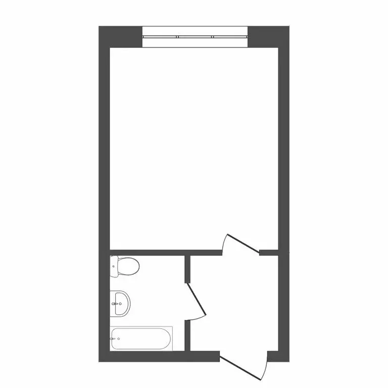 1к в -комнатной квартире (17.1 м) - Фото 1