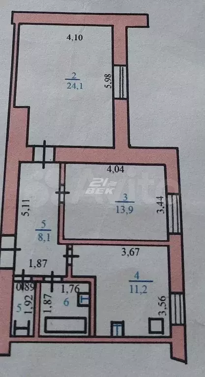 2-к. квартира, 62 м, 9/9 эт. - Фото 0