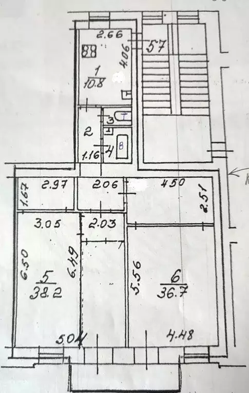 Комната, 36.7 м - Фото 1
